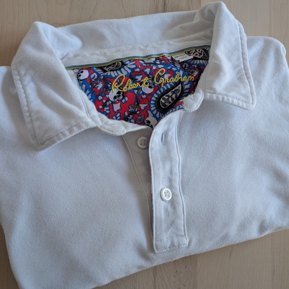 ROBERT GRAHAM White Polo Shirt - Picture 13 of 13